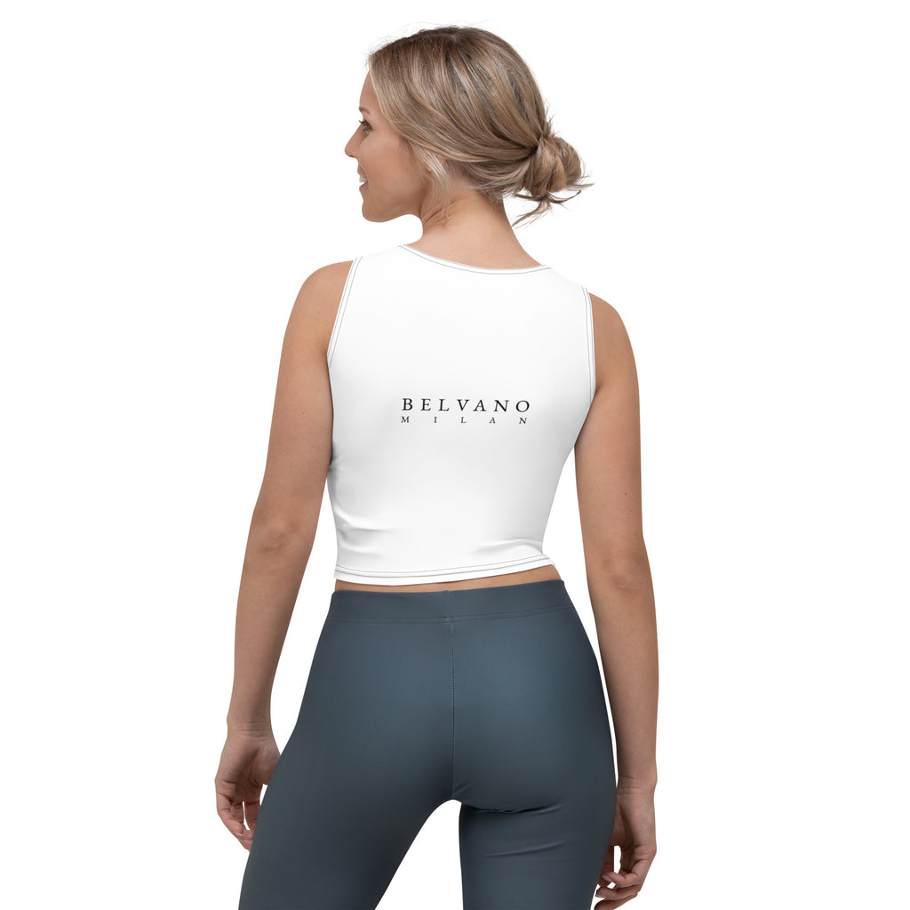 White Crop Top - BELVANO Milan