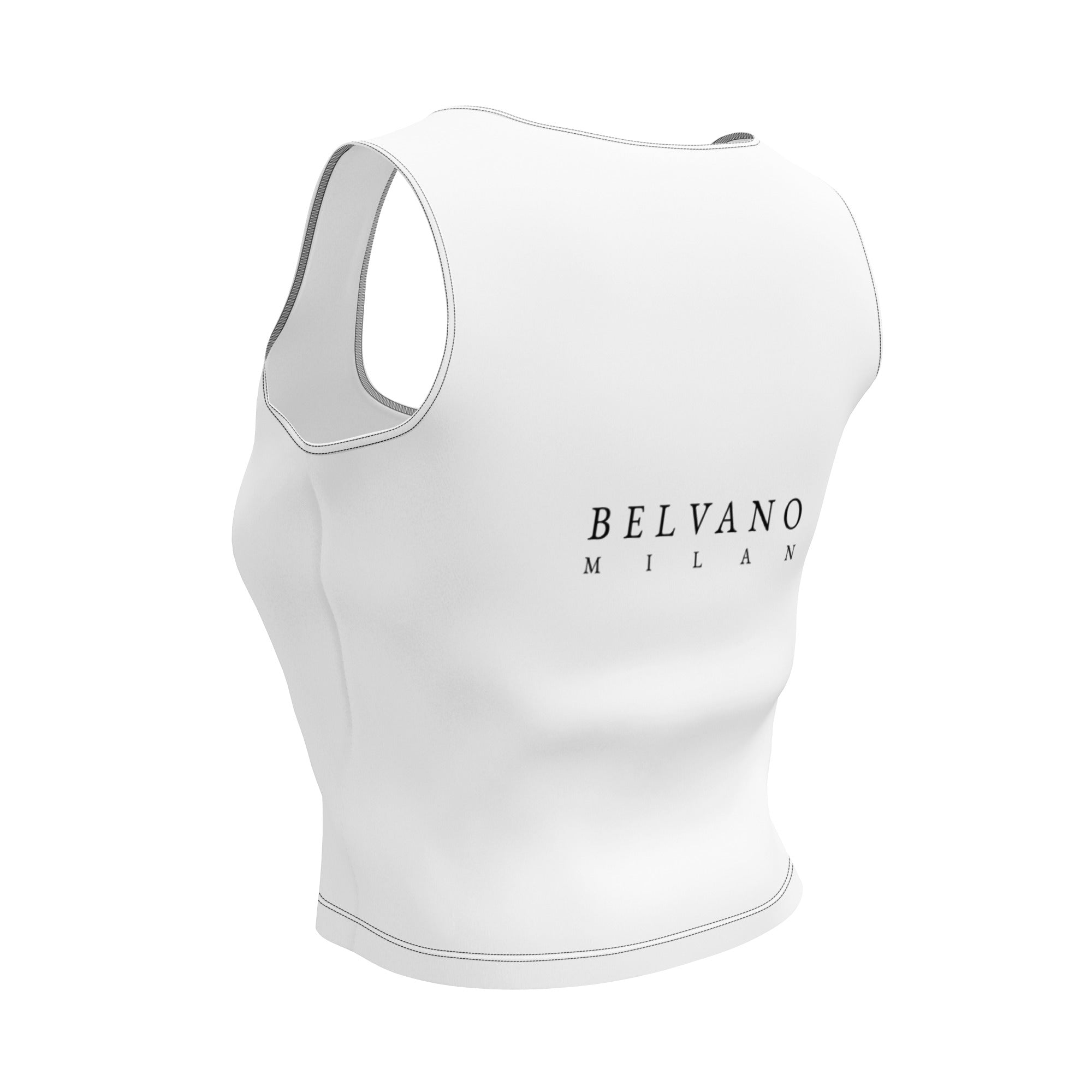 White Crop Top - BELVANO Milan
