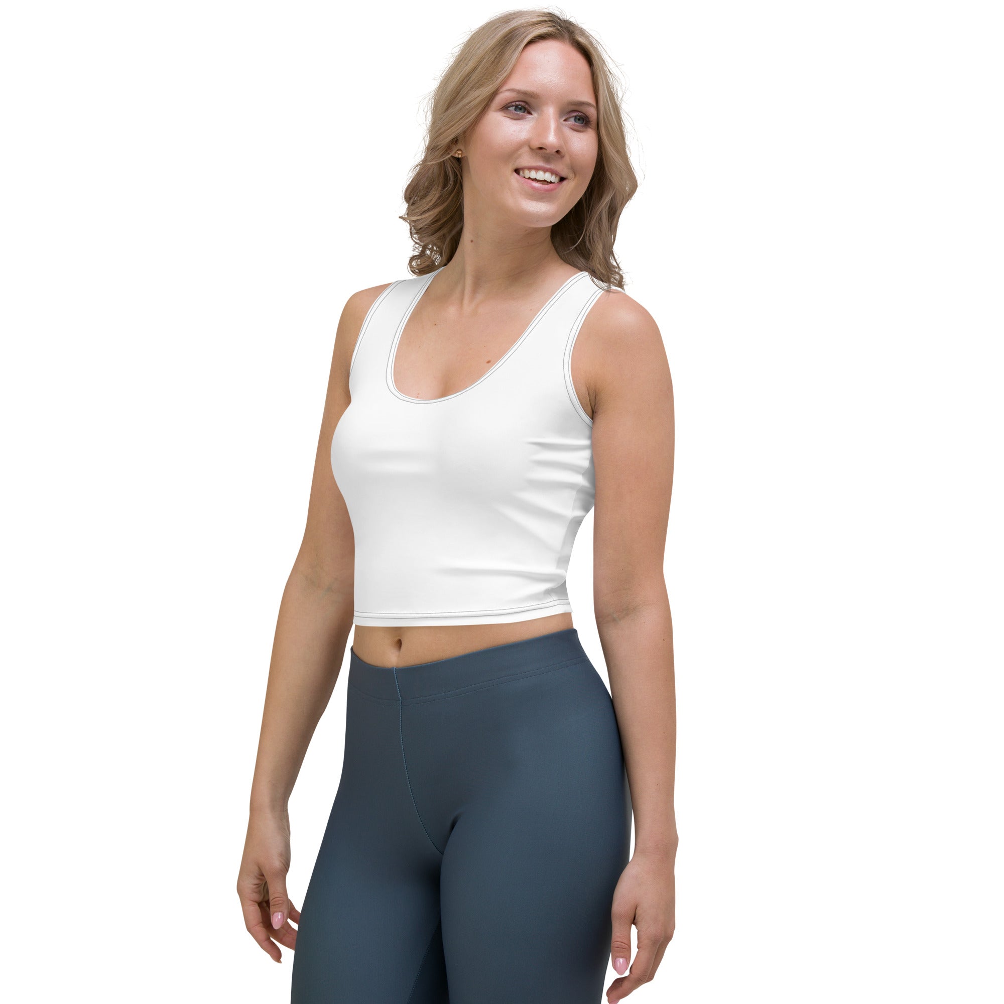 White Crop Top - BELVANO Milan