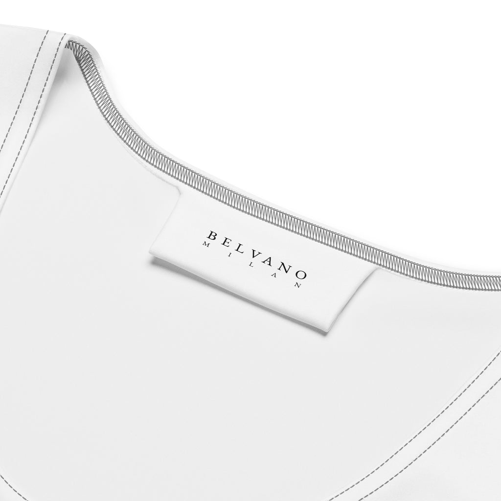 White Crop Top - BELVANO Milan