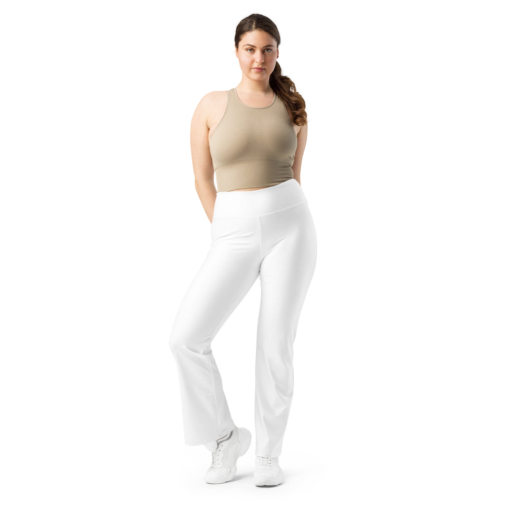 White Flare leggings - BELVANO Milan