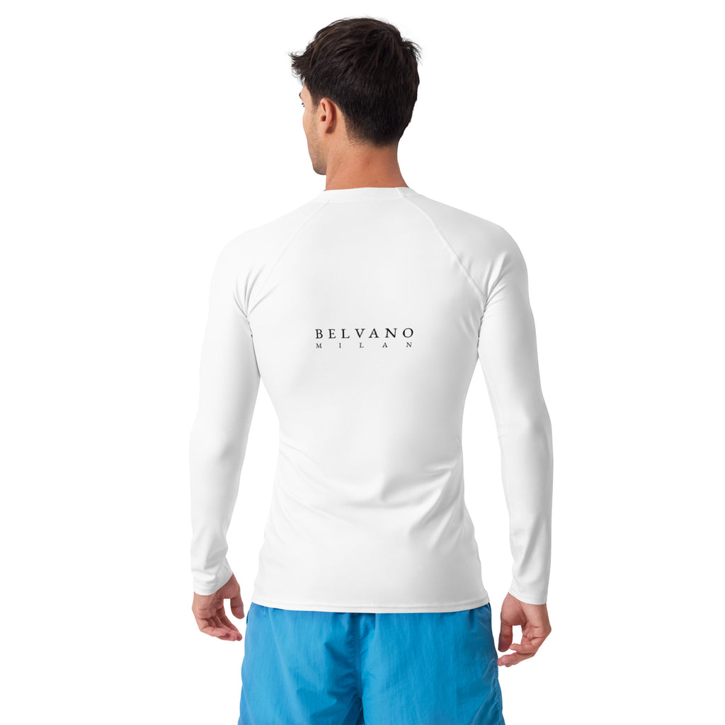 White Men's Rash Guard - BELVANO Milan