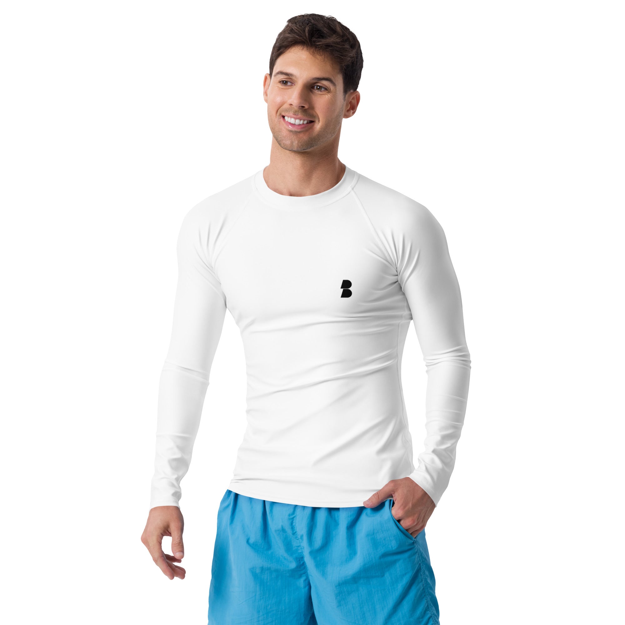White Men's Rash Guard - BELVANO Milan
