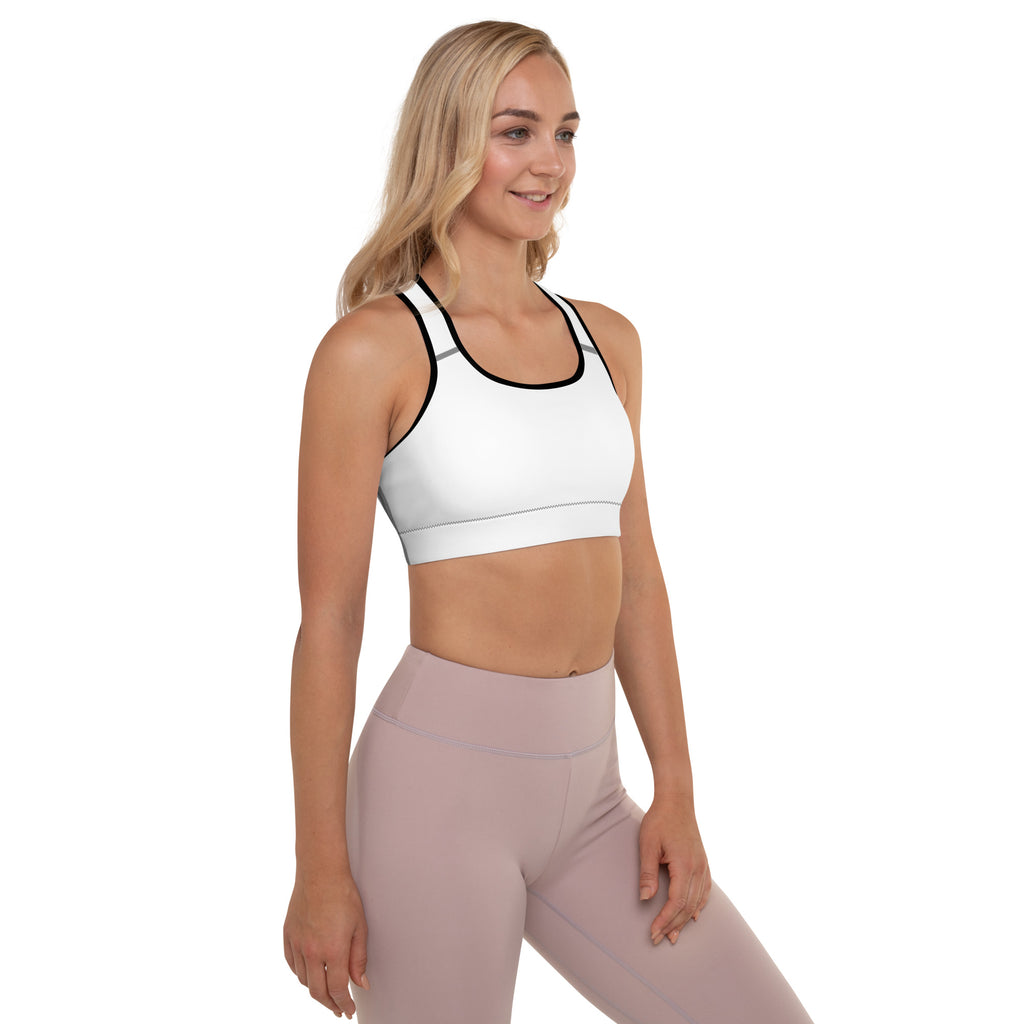 White Padded Sports Bra - BELVANO Milan