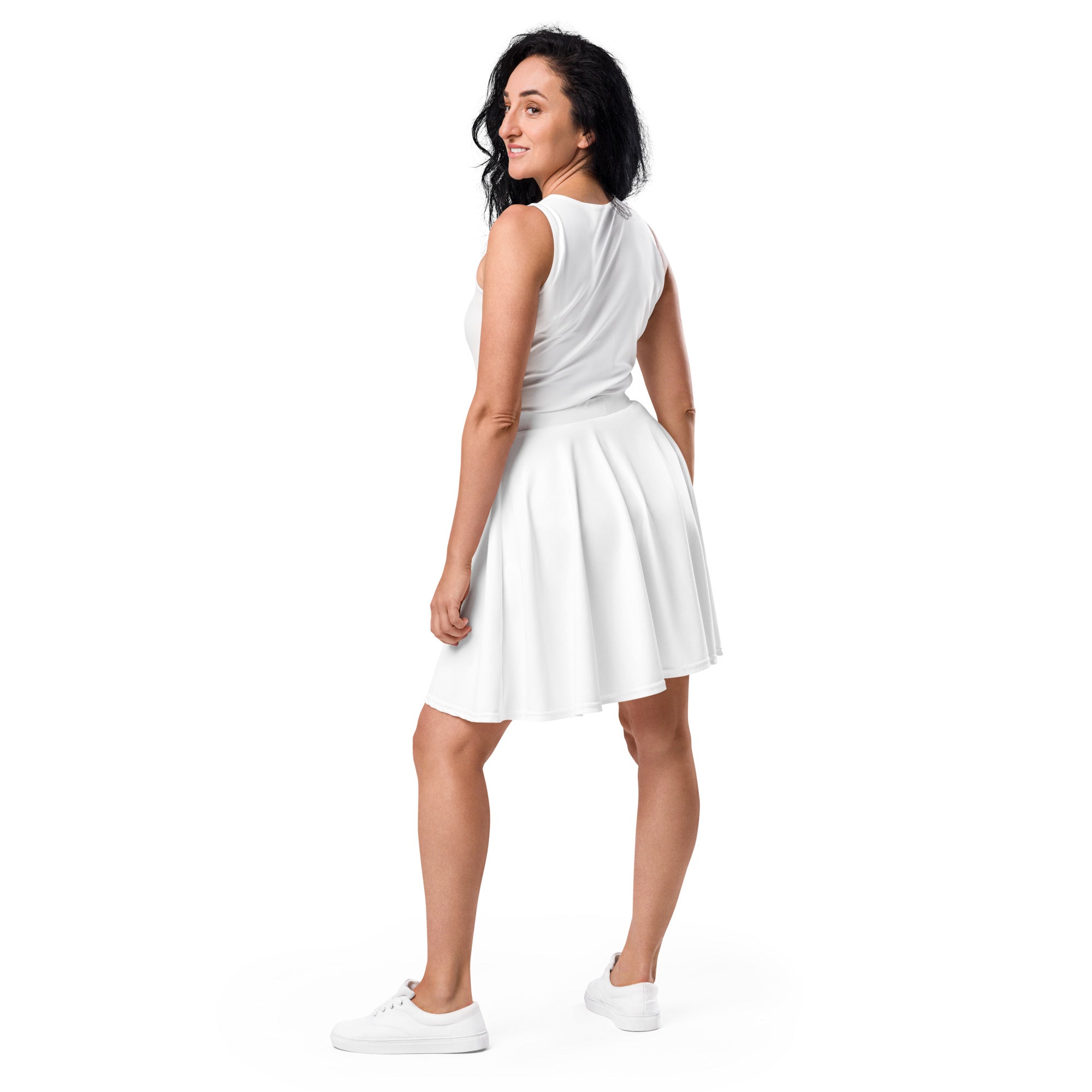 White Skater Skirt - BELVANO Milan