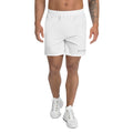 White All-Over Print Unisex Athletic Long Shorts - BELVANO Milan