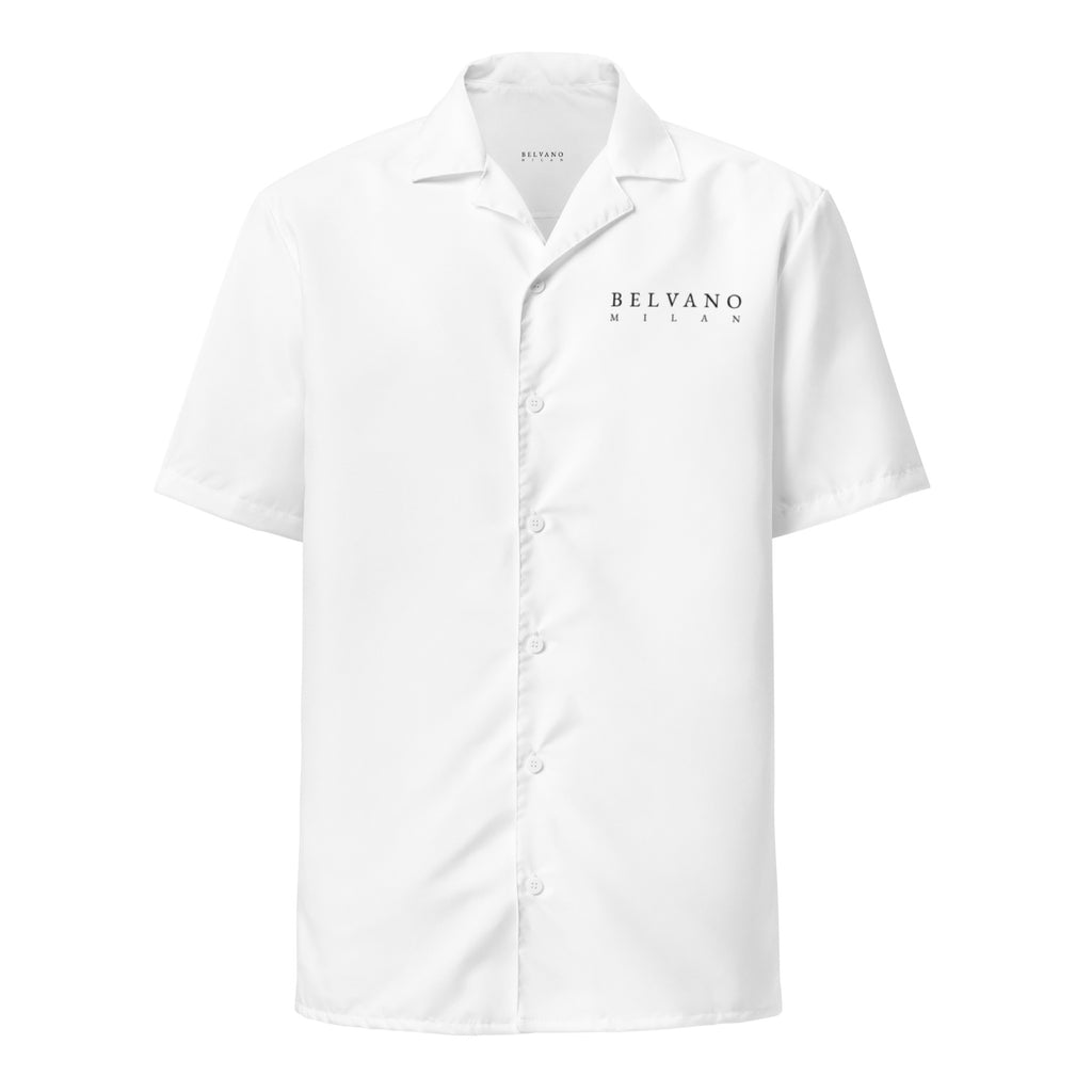 White Unisex button shirt - BELVANO Milan