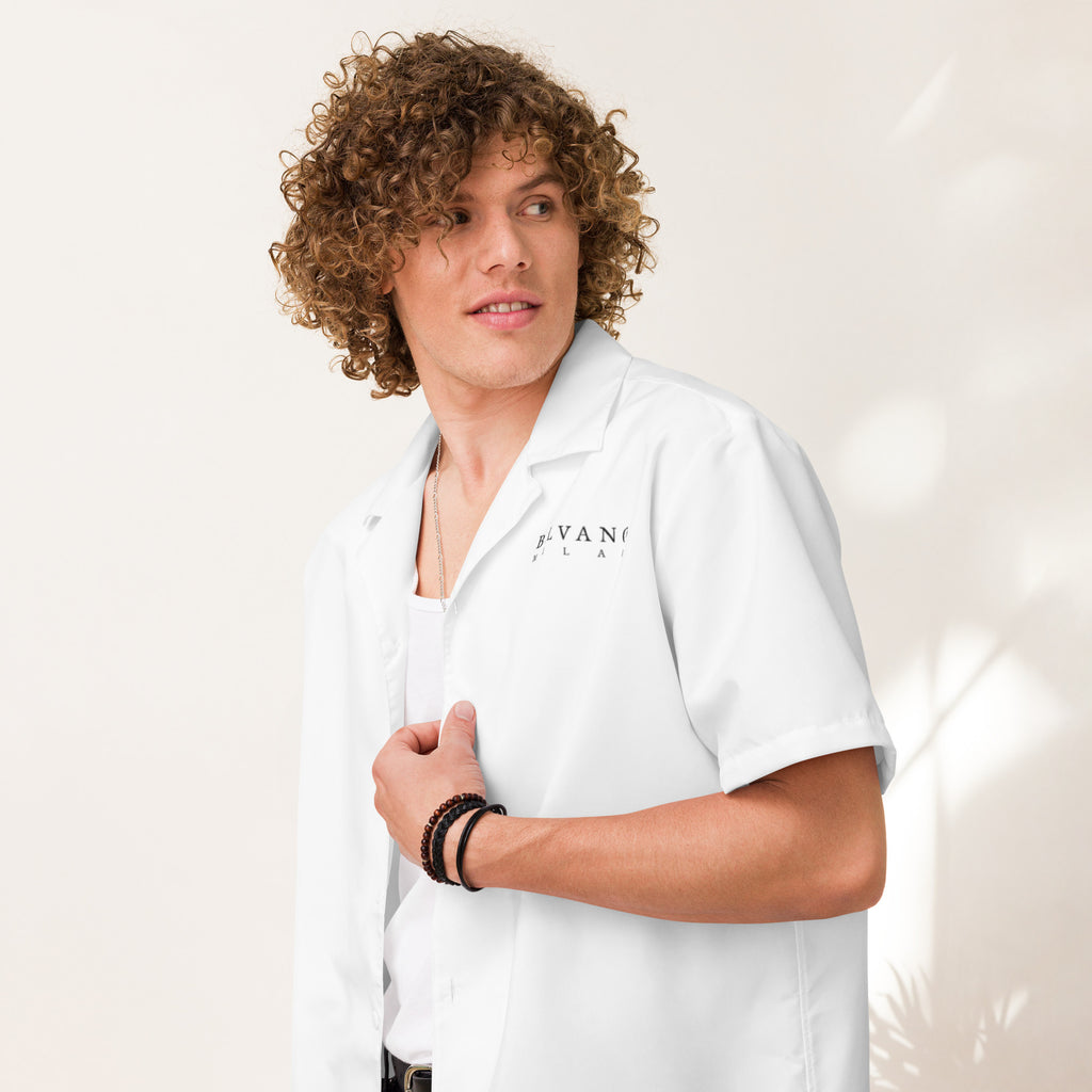 White Unisex button shirt - BELVANO Milan
