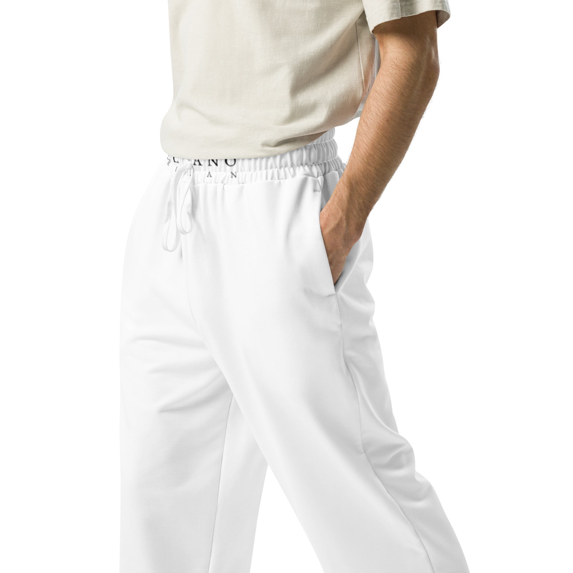 White Wide-leg joggers - BELVANO Milan