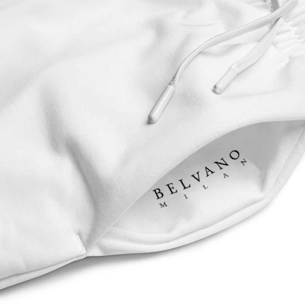 White Wide-leg joggers - BELVANO Milan