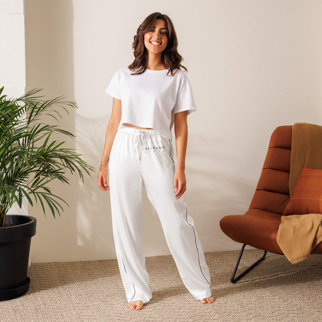 Black/White Women’s pajama pants - BELVANO Milan