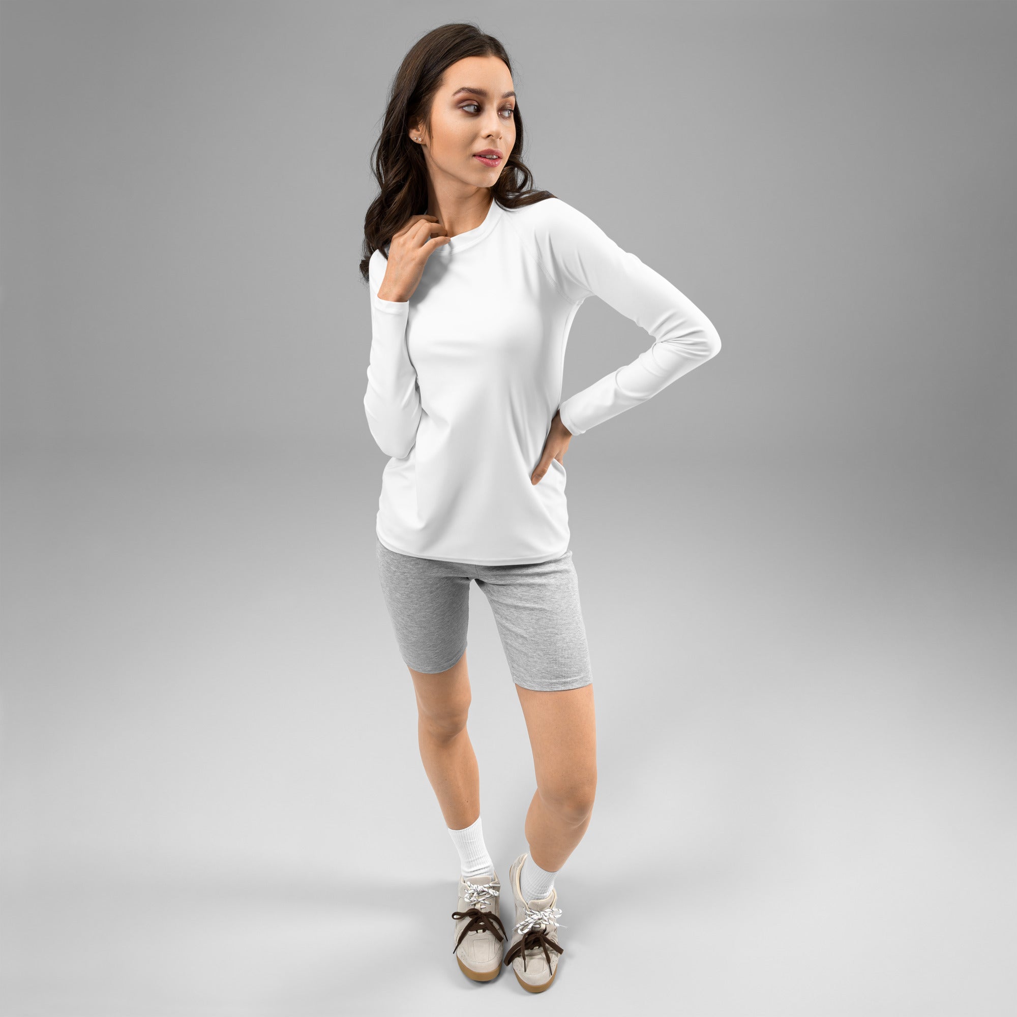 White Women's Rash Guard - BELVANO Milan