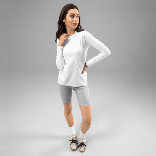 White Azure Long-Sleeve Rash Guard - BELVANO Milan
