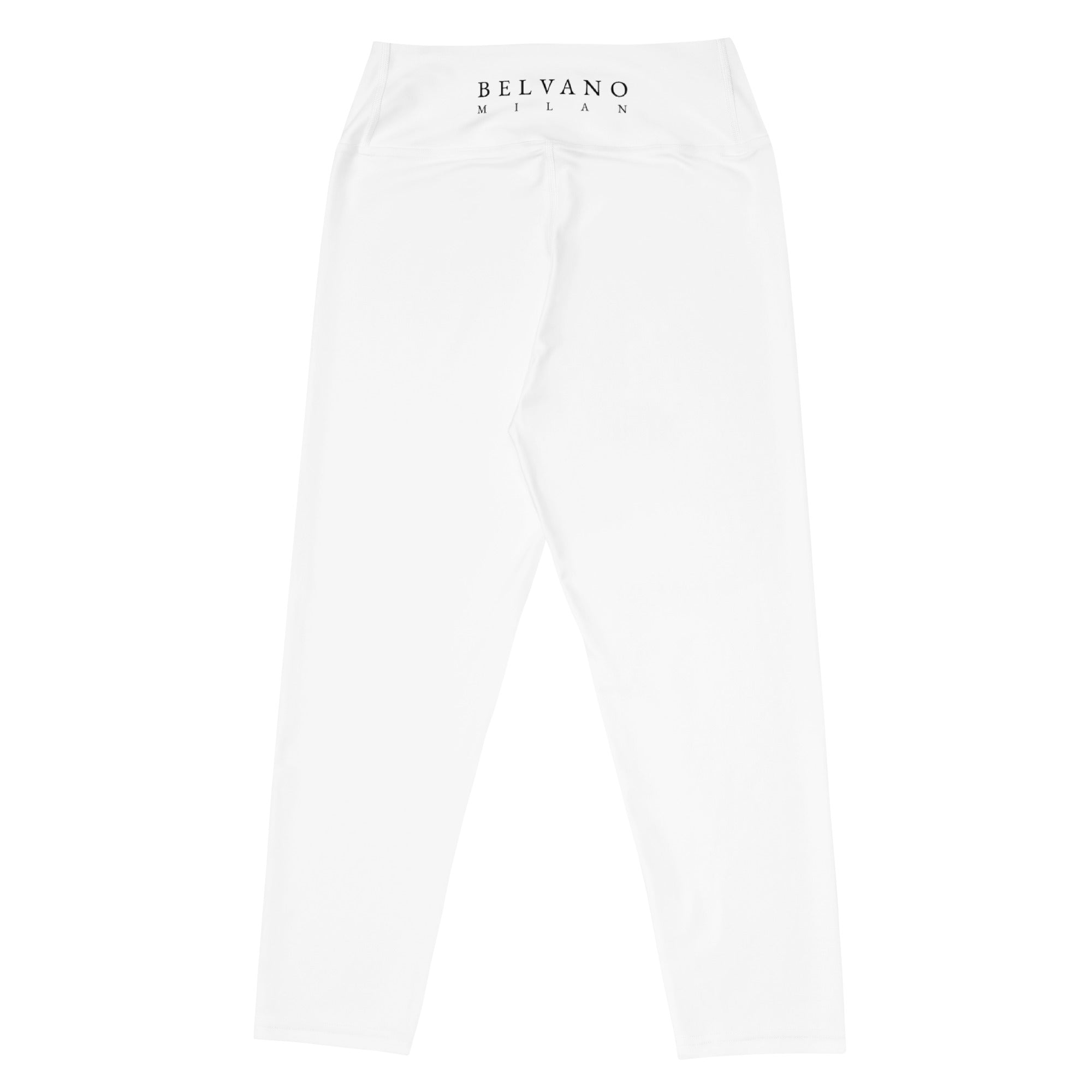 White Yoga Capri Leggings - BELVANO Milan