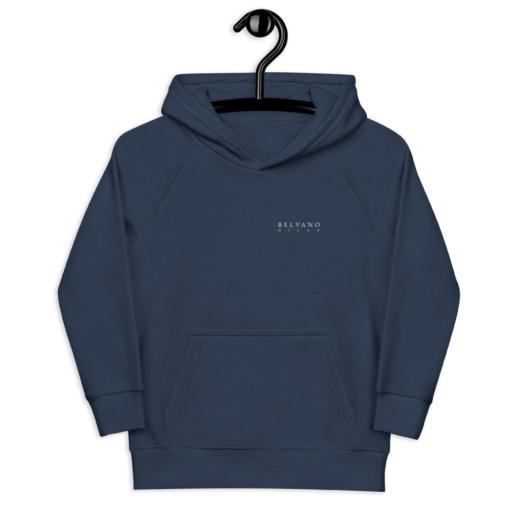 French Navy kids eco hoodie — BELVANO Milan
