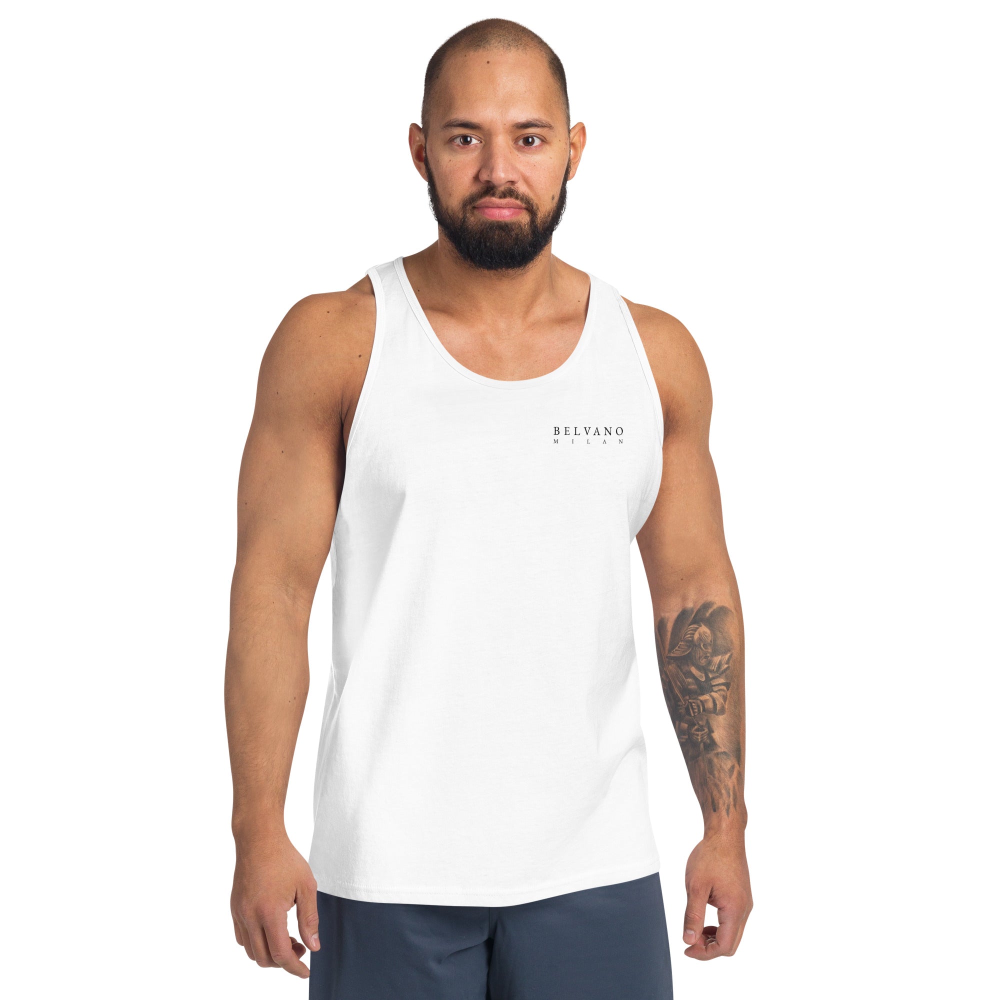 White Men's Tank Top - BELVANO Milan