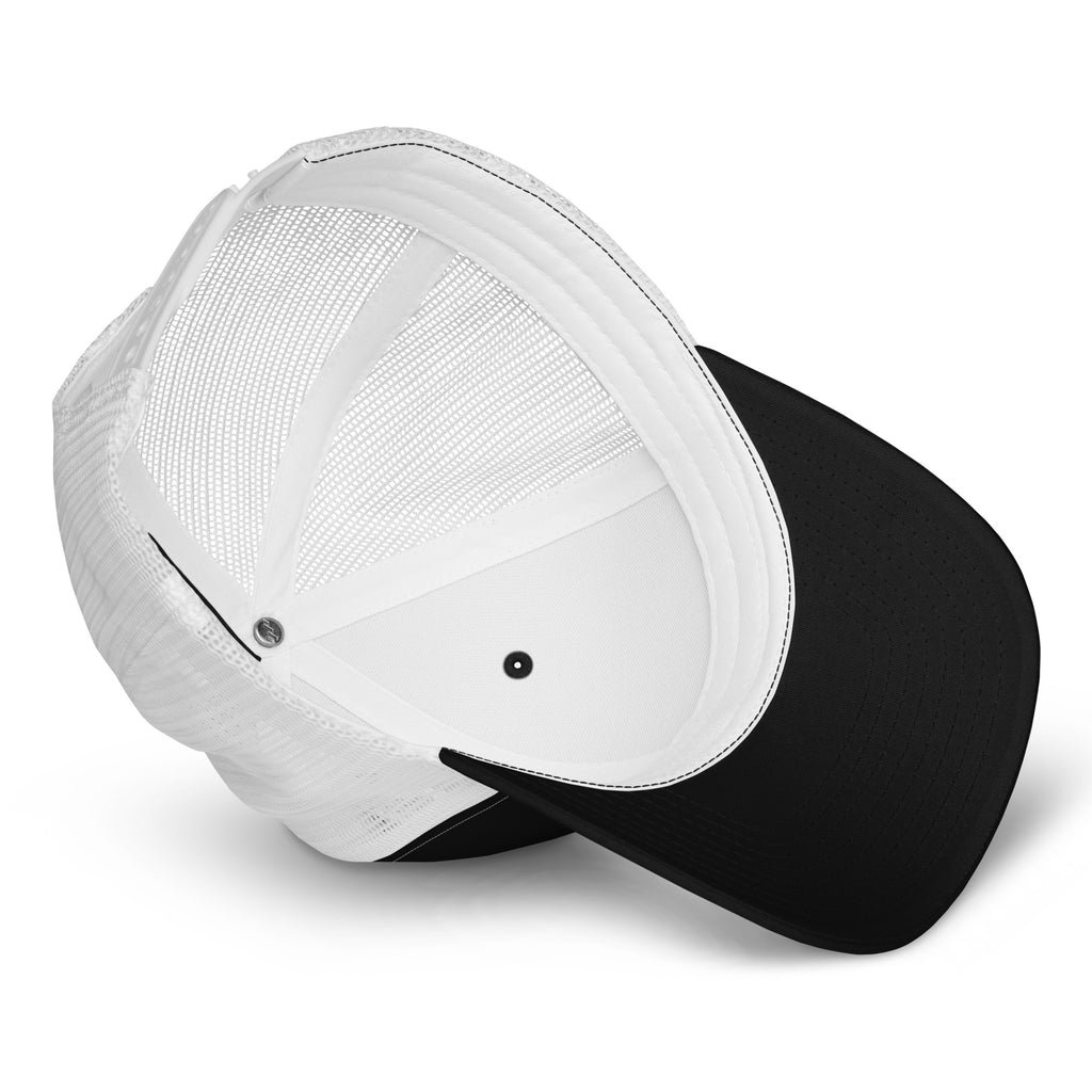 Black/ White Trucker Cap - BELVANO Milan