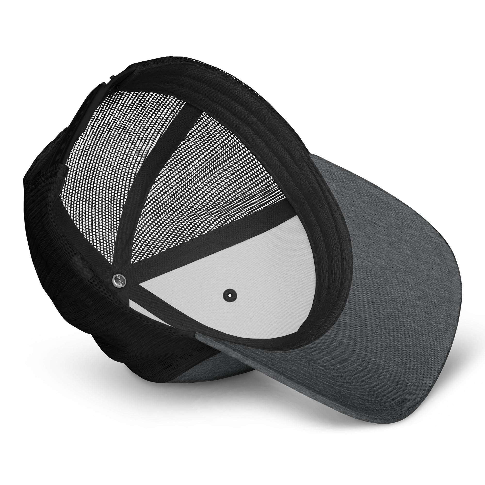 Dark Heather Gray Trucker Cap - BELVANO Milan