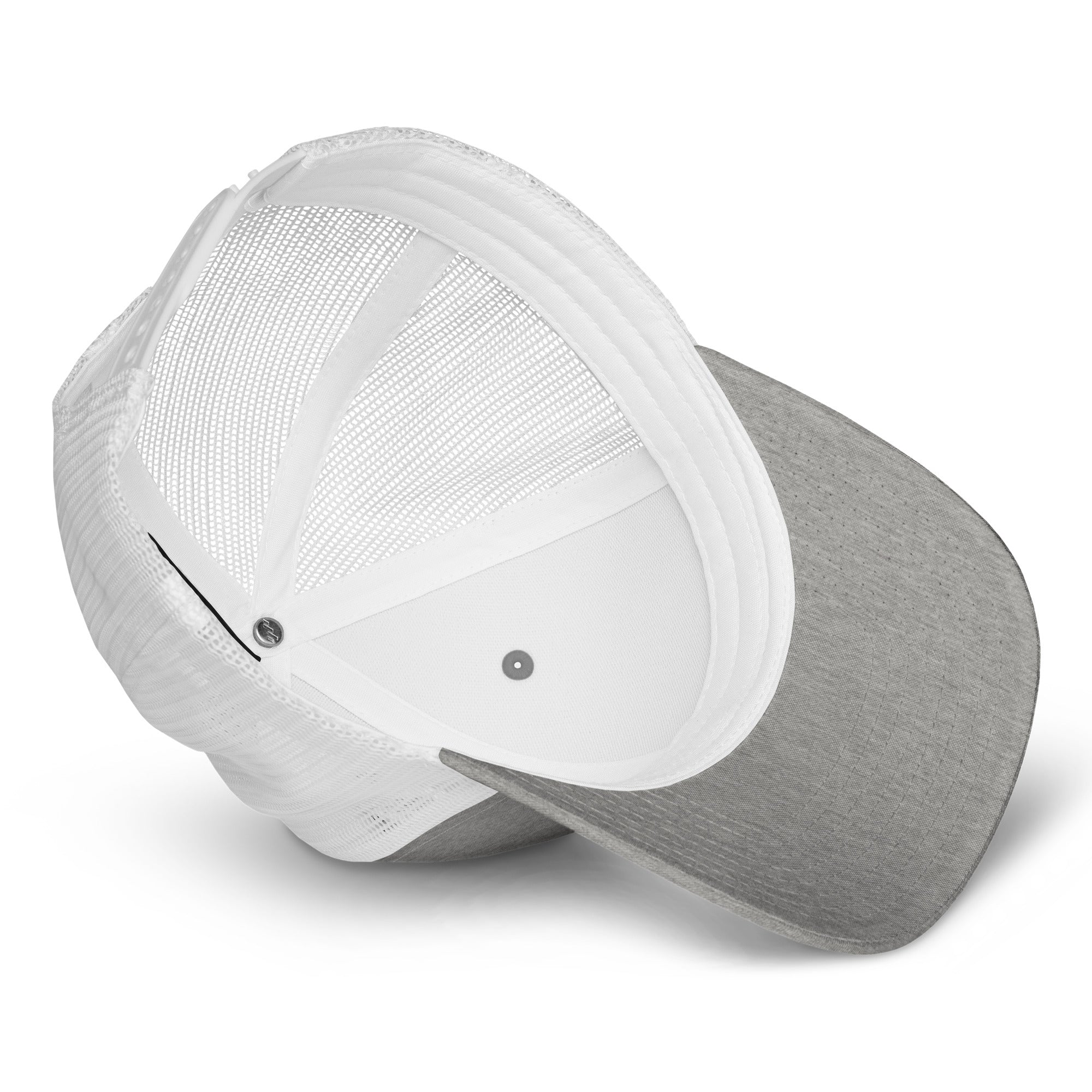 Heather Grey/White Trucker Cap - BELVANO Milan