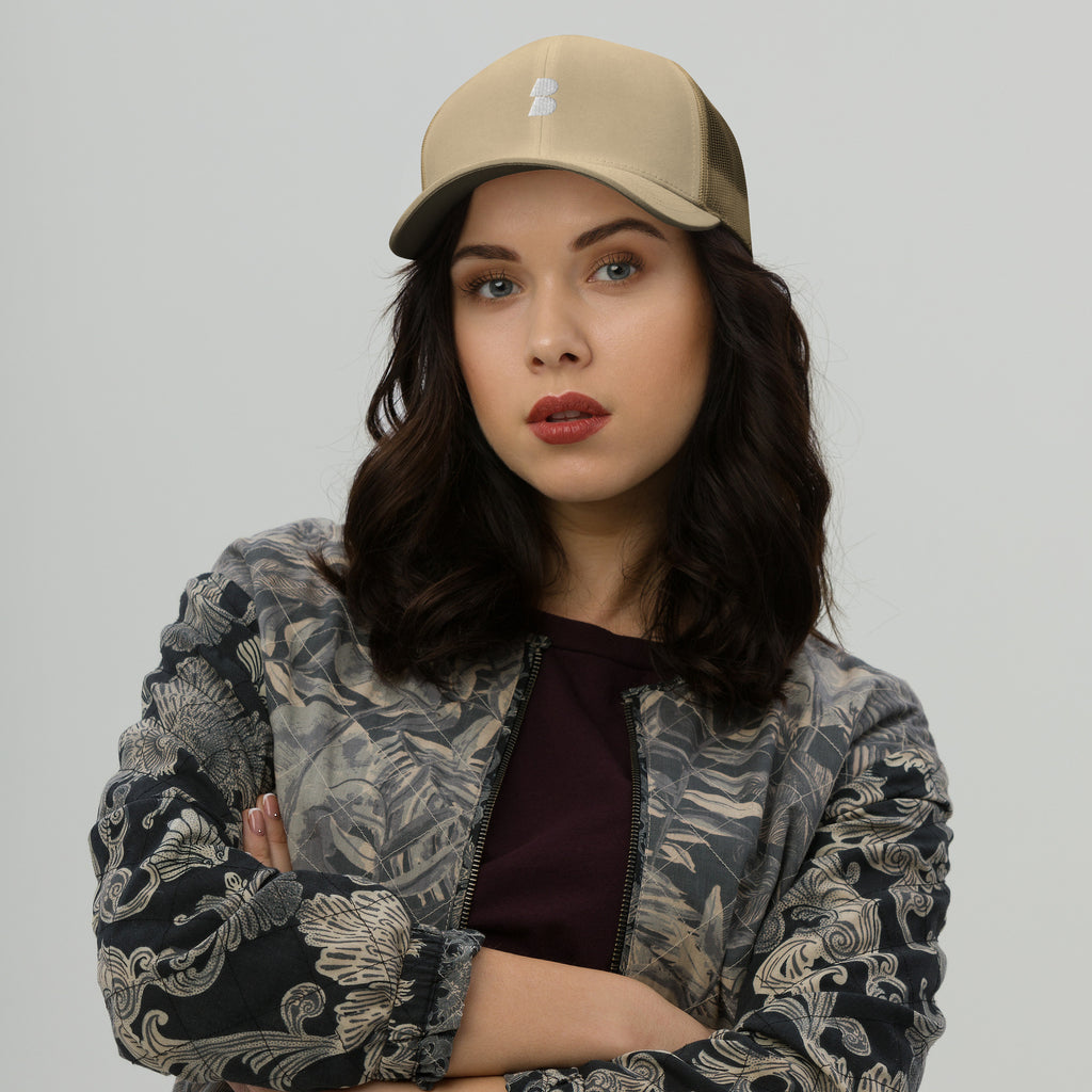 Khaki Trucker Cap - BELVANO Milan