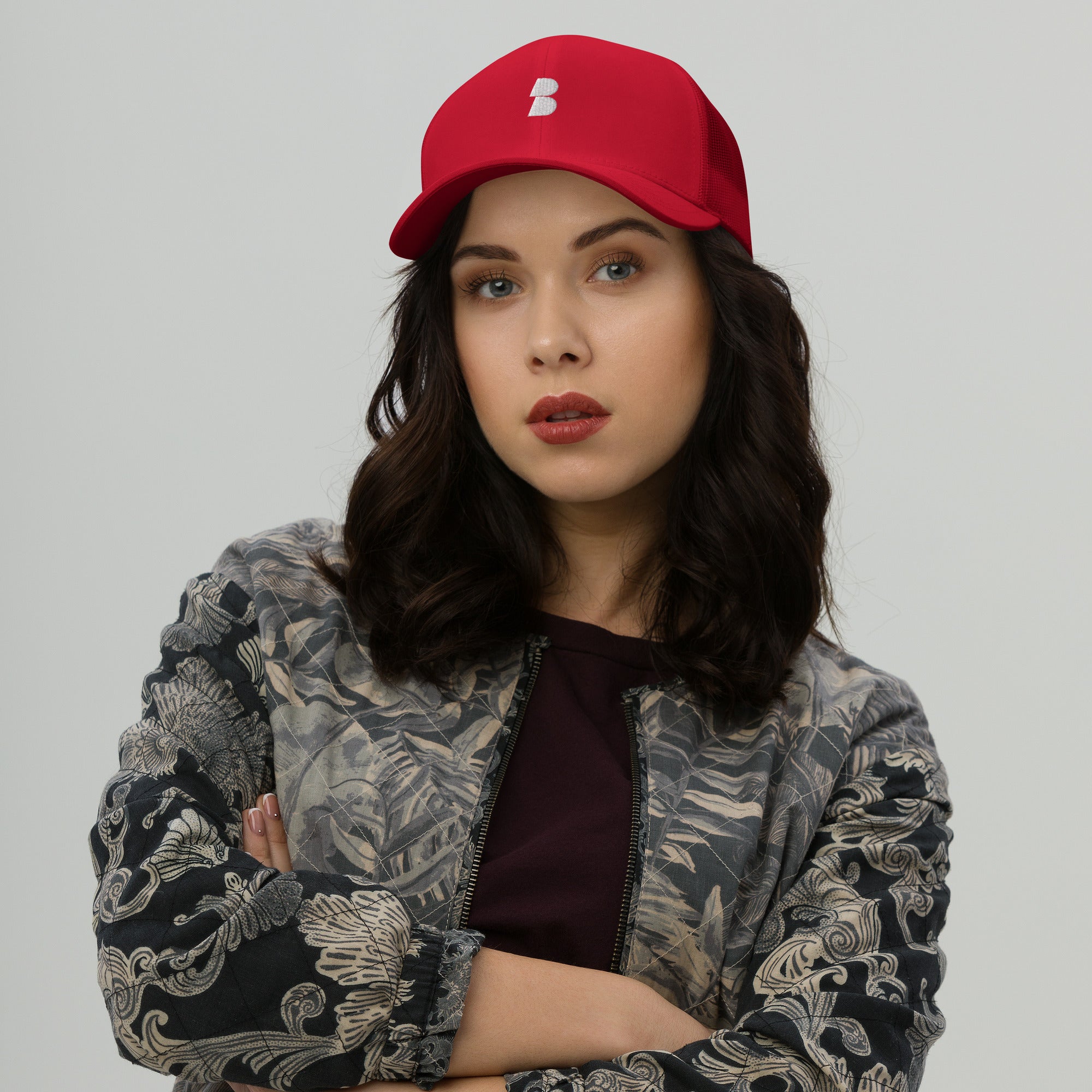 Red Trucker Cap - BELVANO Milan