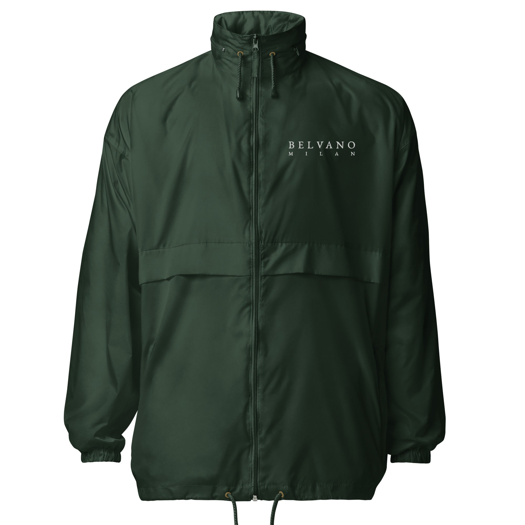 Forest Green Unisex windbreaker - BELVANO Milan