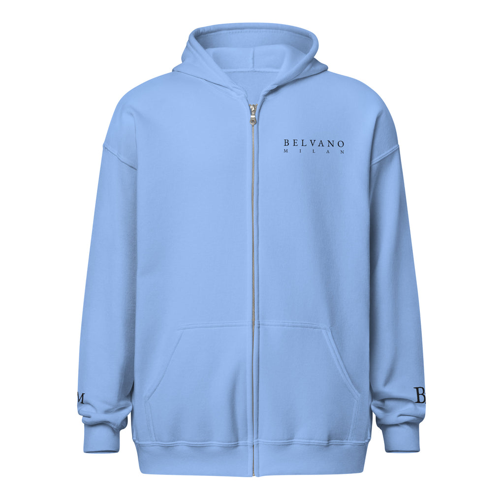 Caroline Blue Unisex heavy blend zip hoodie - BELVANO Milan