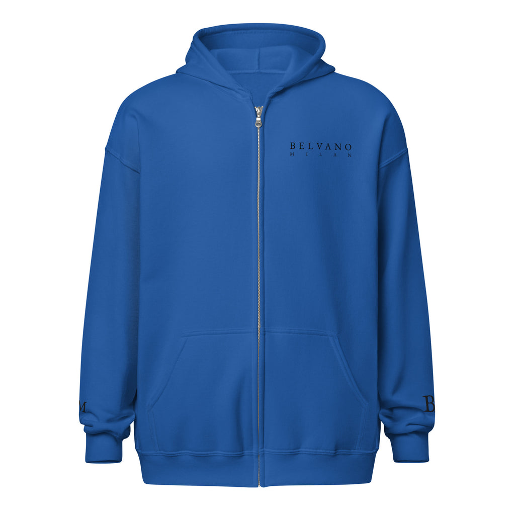 Royal Blue Unisex heavy blend zip hoodie - BELVANO Milan