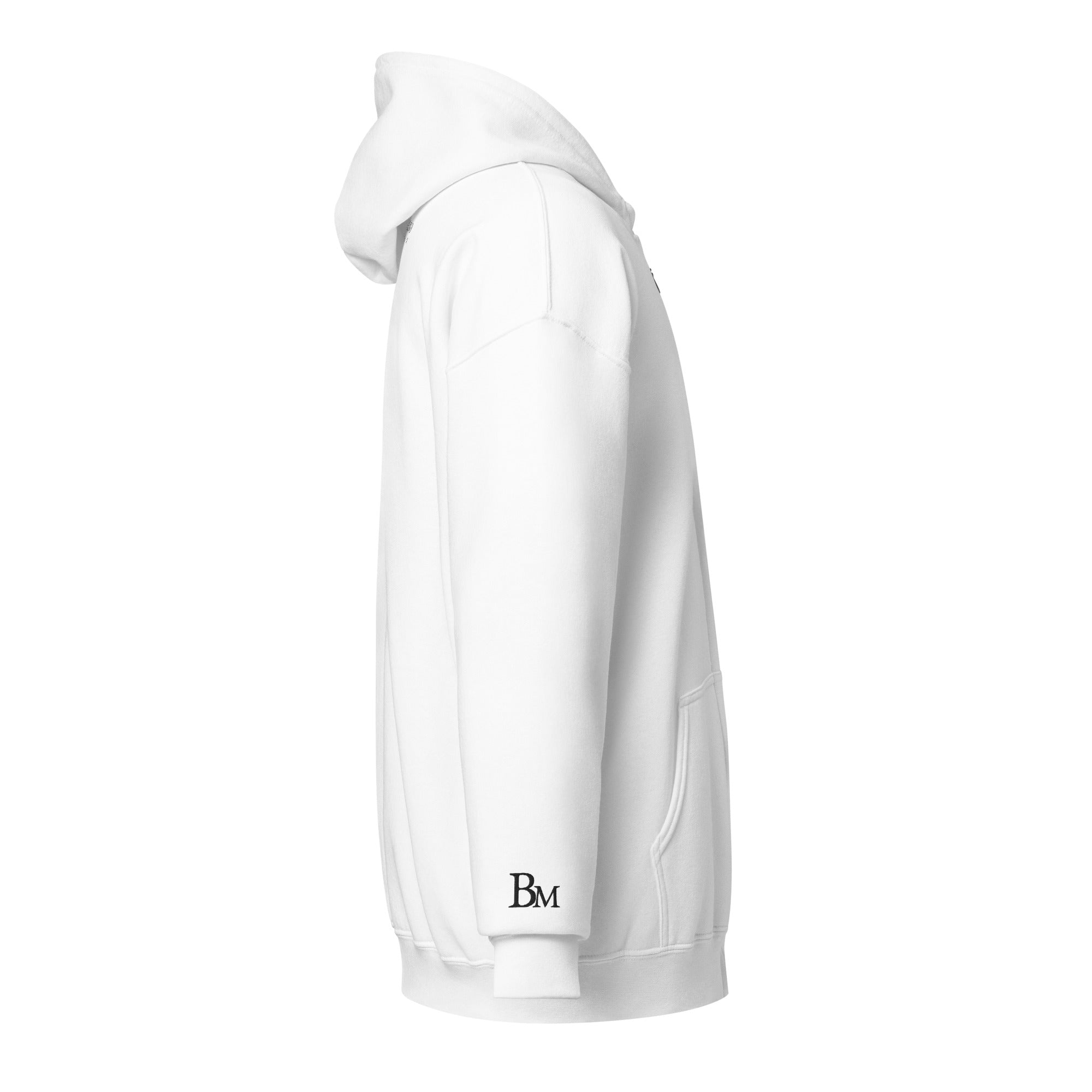 White Unisex heavy blend zip hoodie - BELVANO Milan