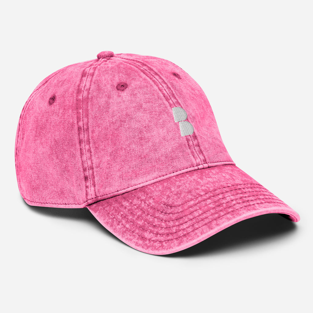Pink Vintage Cotton Twill Cap- BELVANO Milan