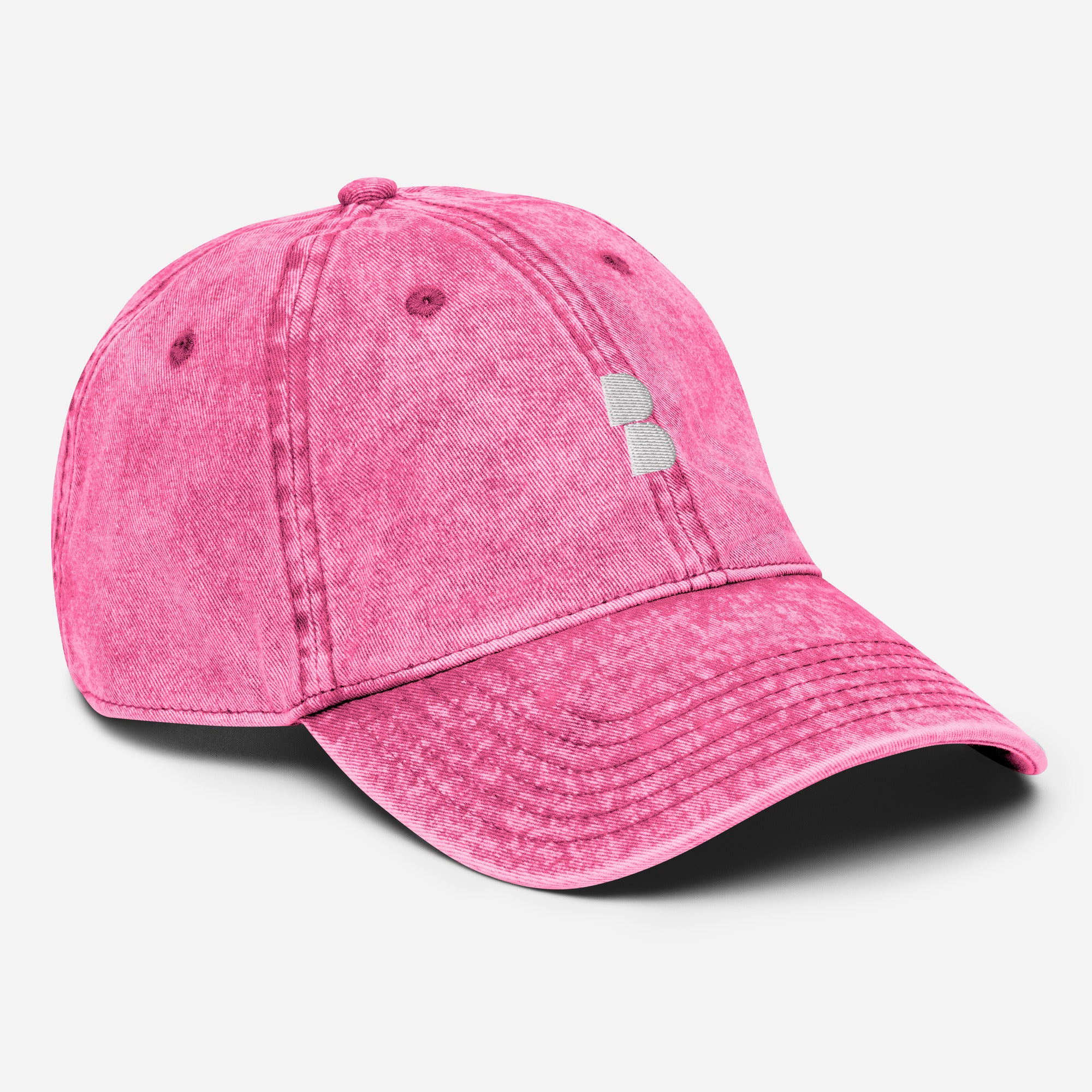 Pink Vintage Cotton Twill Cap- BELVANO Milan