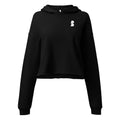 Black Crop Hoodie - BELVANO Milan