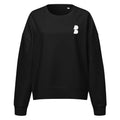 Black Women’s organic crew neck sweatshirt - BELVANO Milan