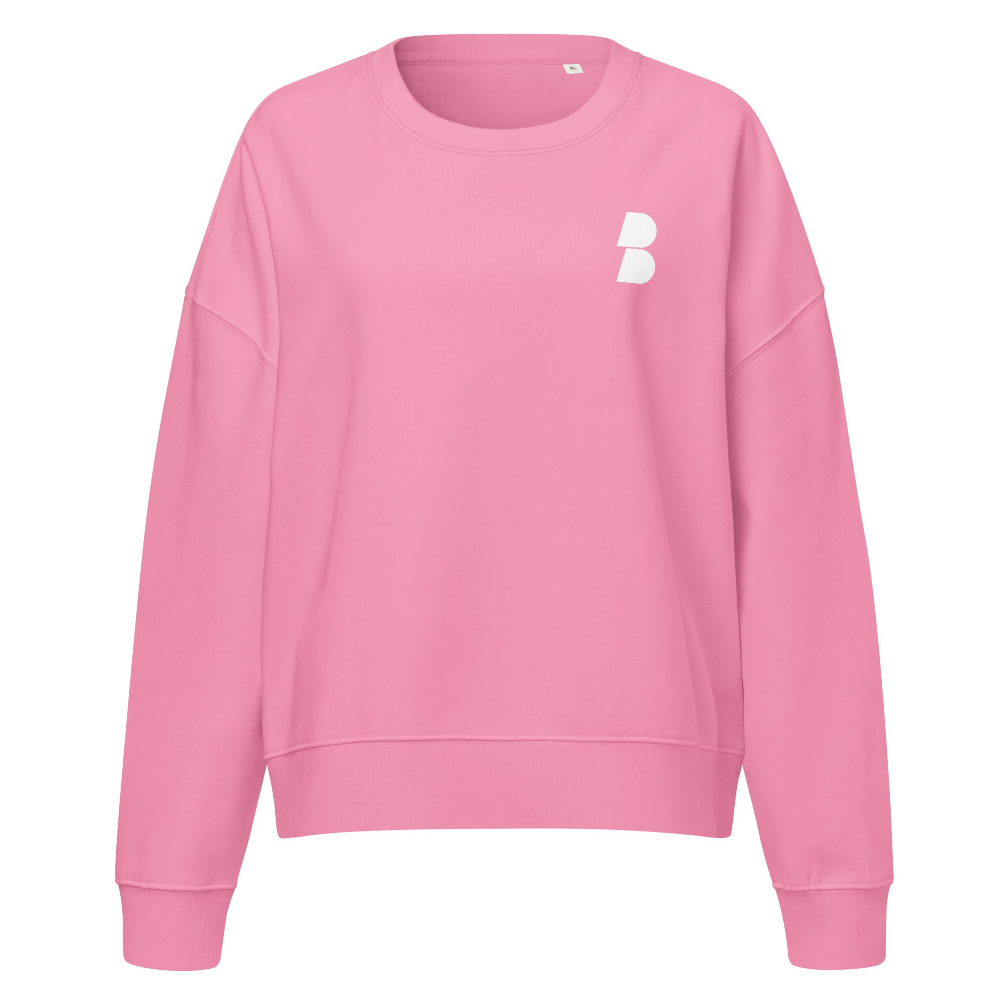 Bubble Pink Women’s organic crew neck sweatshirt - BELVANO Milan