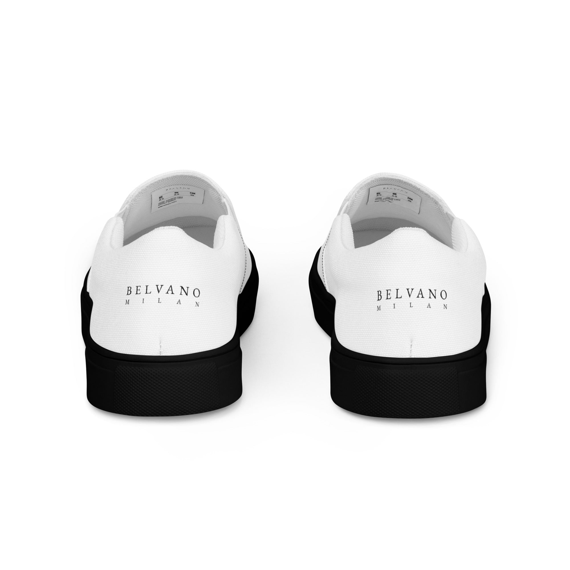 White Women’s slip-on canvas shoes - BELVANO Milan
