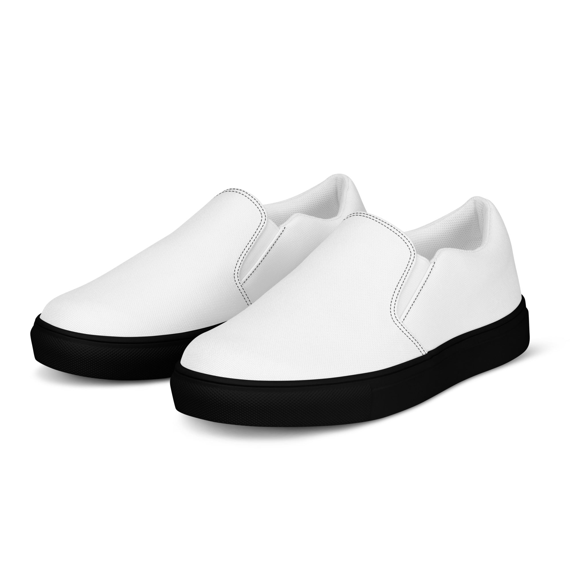White Women’s slip-on canvas shoes - BELVANO Milan