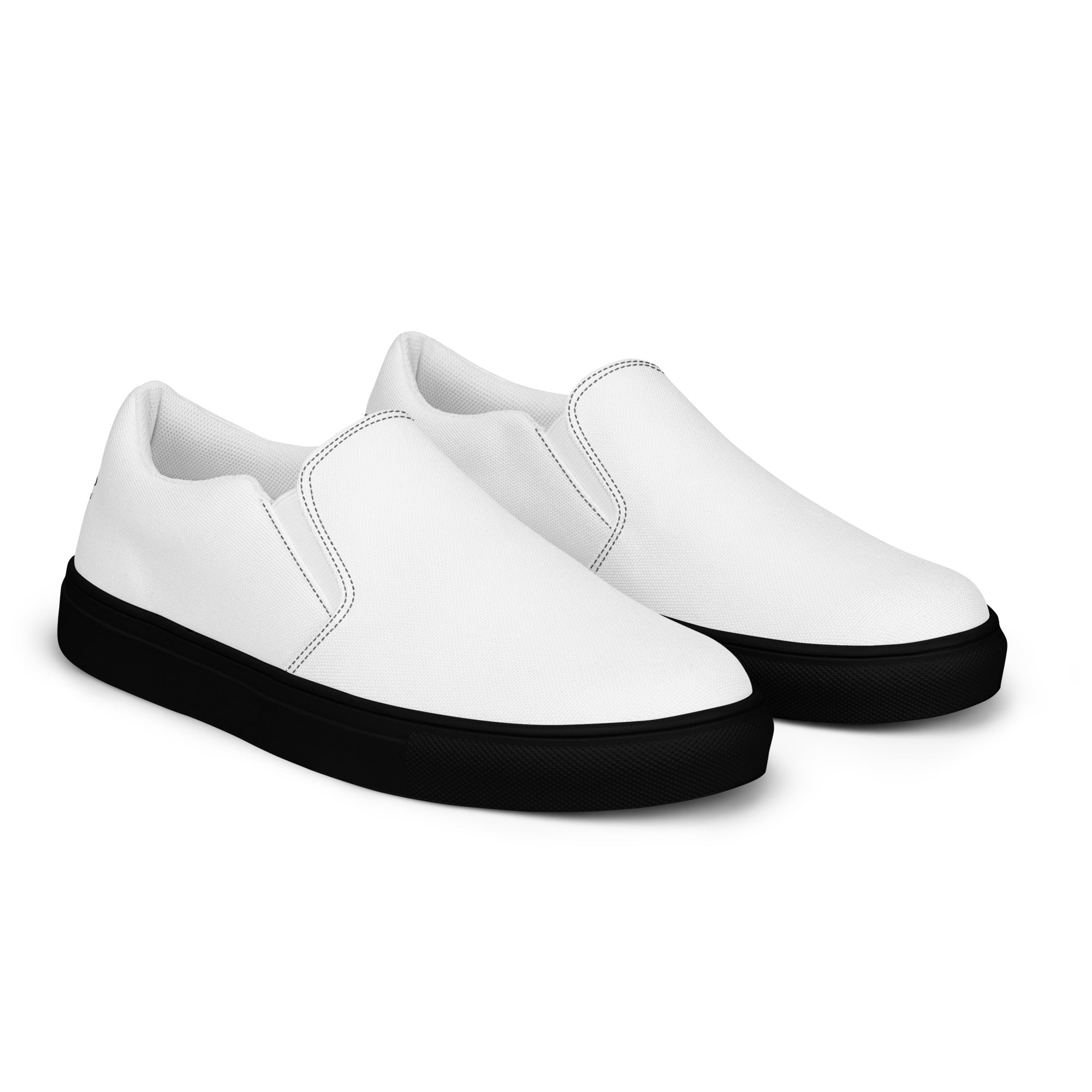 White Women’s slip-on canvas shoes - BELVANO Milan